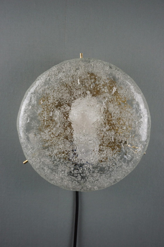 Image 1 of 2x Hillebrand Deckenleuchten Eisglas