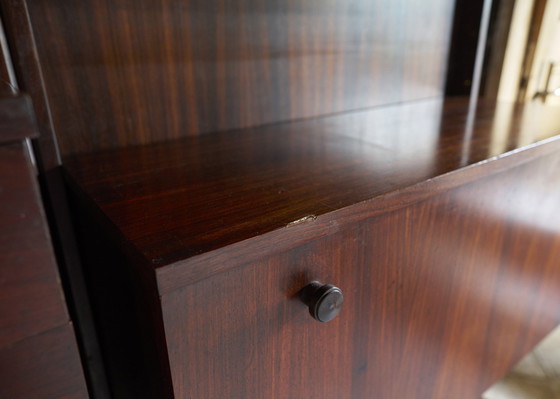 Image 1 of Vintage-Wandschrank aus Palisanderholz, bestehend aus 4 Wandpaneelen