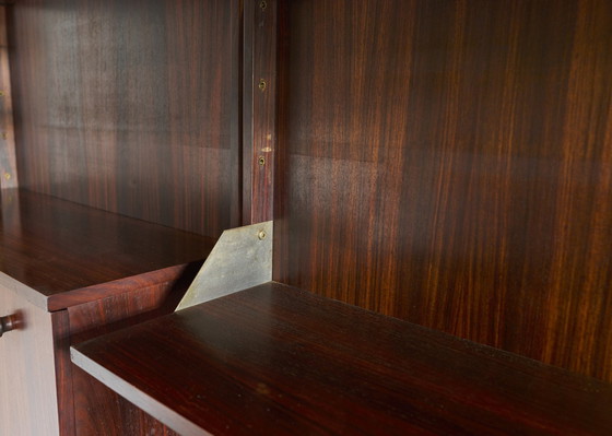 Image 1 of Vintage-Wandschrank aus Palisanderholz, bestehend aus 4 Wandpaneelen