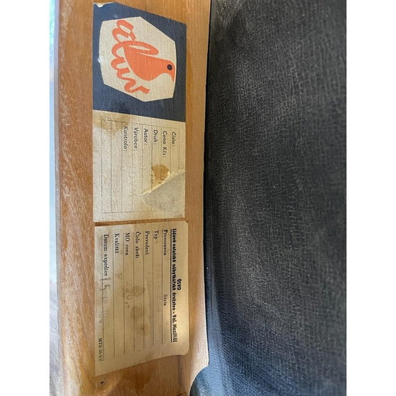 Image 1 of 6 Stühle aus Holz und Leder von Alan Fuchs für Úluv, Tschechoslowakei 1960