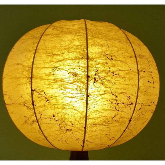 Image 1 of Mid Century Tischlampe aus Teakholz - 1960er Jahre
