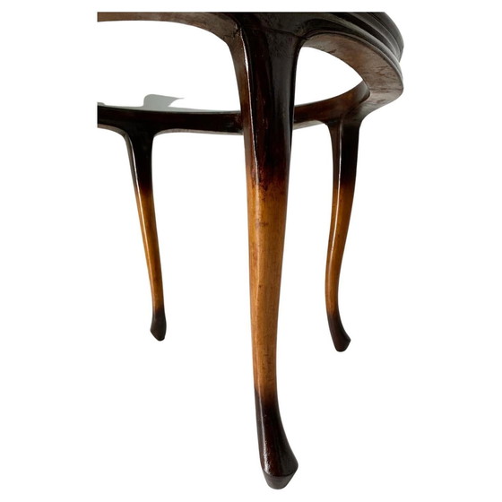 Image 1 of 1x Französischer Art-Deco-Couchtisch aus Holz aus den 1930er Jahren