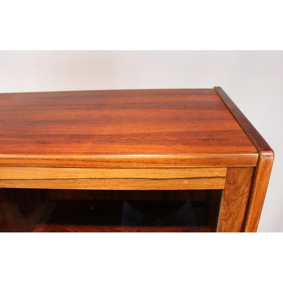 Image 1 of Vintage-Schrank mit Glastüren aus Palisanderholz, Dänemark 1960