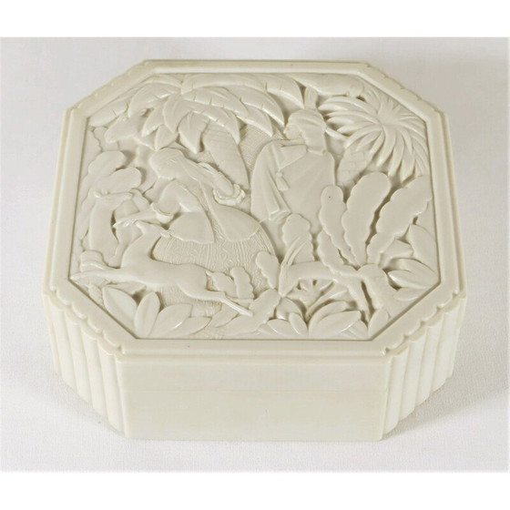 Image 1 of Vintage Art Deco Dose aus Bakelit von Fornells, Frankreich 1930