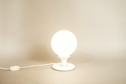 Weiße Vintage Regency Bubble Tischlampe, 1970er
