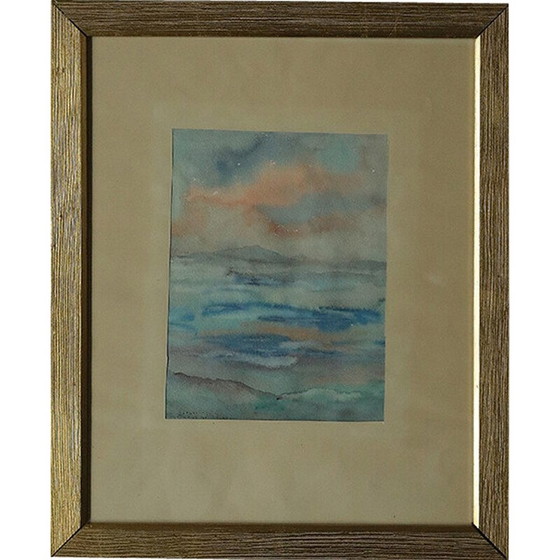 Image 1 of Alte Gouache von Frideborg Bryth, 1961