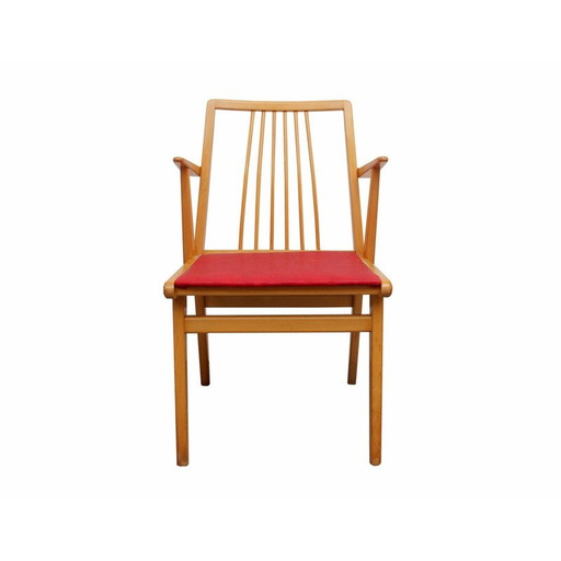 Vintage-Sessel aus heller Buche 1950er Jahre