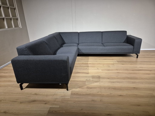 Montel Viano Ecksofa - Anthrazit - Stoff - Design