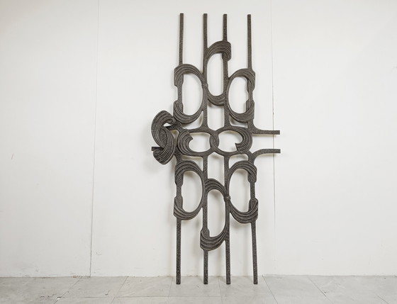 Image 1 of Große brutalistische Wandskulptur, 1970er Jahre