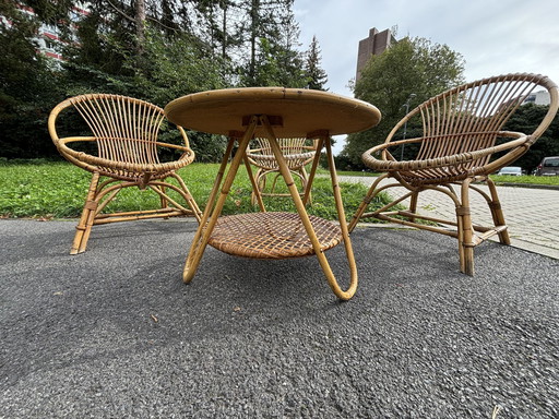 Rattan-Terrassengarnitur Rohe Noordwolde