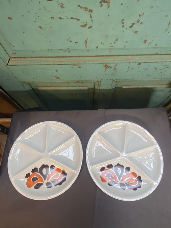 Image 1 of Le Creuset Vintage Fondue Set mit passenden Tellern