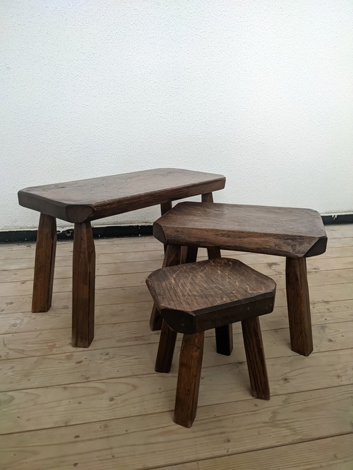 Brutalistisches Nistkasten-Set Nl 70'S