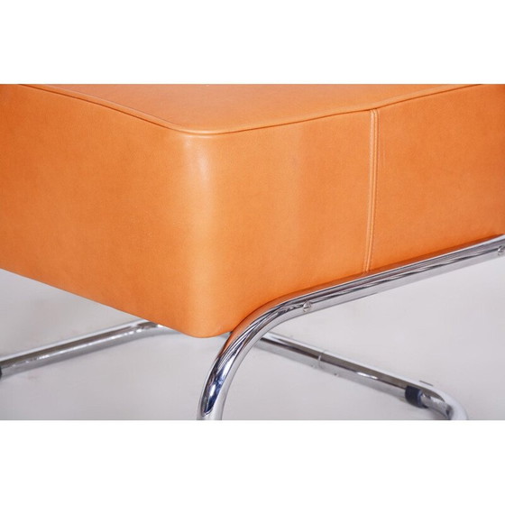 Image 1 of Vintage orange Slezak Fußstütze, 1930er Jahre