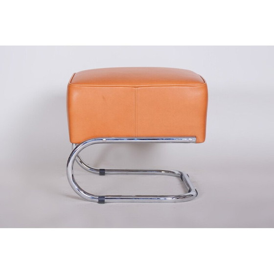 Image 1 of Vintage orange Slezak Fußstütze, 1930er Jahre