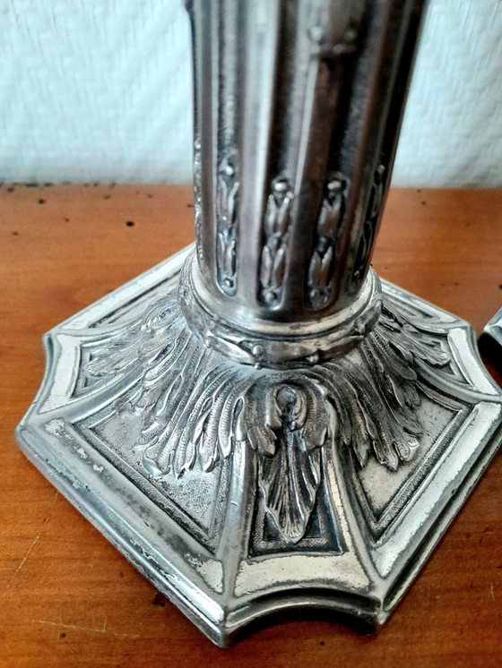 Image 1 of 2X Kerzenhalter 19. Jahrhundert Von Victor Saglier