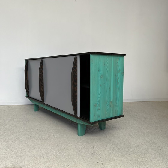 Image 1 of Sideboard Bahut Enfilade Schiebetüren Designer Dlg Design Aus Den 50er Jahren 60 Mid Century Modern