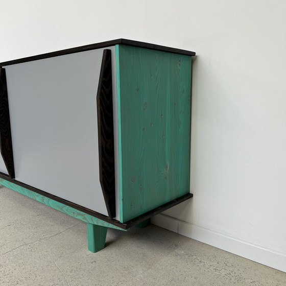 Image 1 of Sideboard Bahut Enfilade Schiebetüren Designer Dlg Design Aus Den 50er Jahren 60 Mid Century Modern