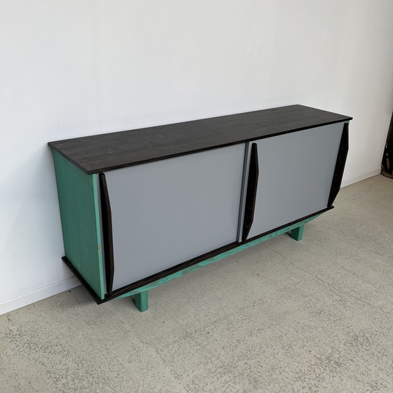 Image 1 of Sideboard Bahut Enfilade Schiebetüren Designer Dlg Design Aus Den 50er Jahren 60 Mid Century Modern