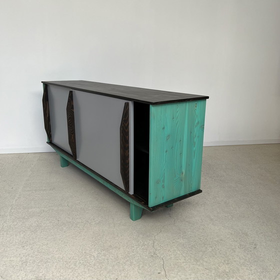 Image 1 of Sideboard Bahut Enfilade Schiebetüren Designer Dlg Design Aus Den 50er Jahren 60 Mid Century Modern