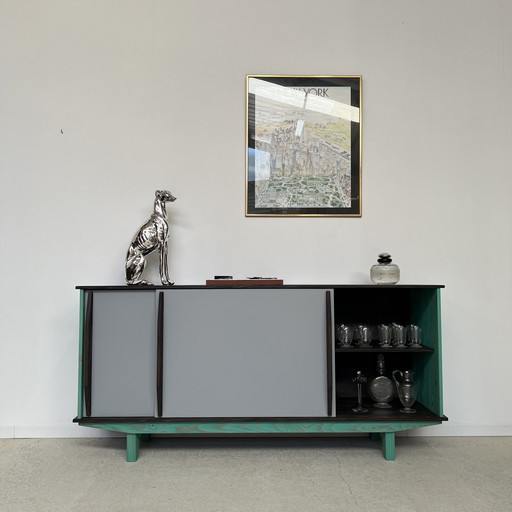 Sideboard Bahut Enfilade Schiebetüren Designer Dlg Design Aus Den 50er Jahren 60 Mid Century Modern