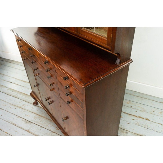 Image 1 of Mid Century Mahagoni dekorative Zahnarzt Schrank