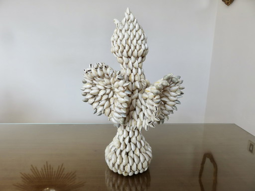 Vase Aus Muscheln, Südpazifik, Hawaii, Polynesien, 1970