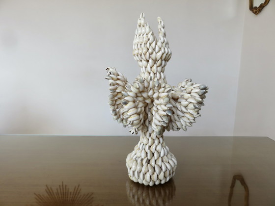 Image 1 of Vase Aus Muscheln, Südpazifik, Hawaii, Polynesien, 1970