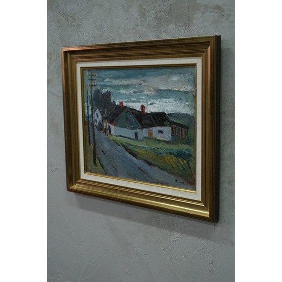 Image 1 of Schwedisches Landschafts-Ölgemälde von John Börén, 1960er Jahre