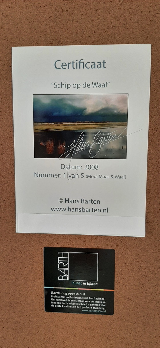 Image 1 of Hans Barten - Schiff auf der Waal