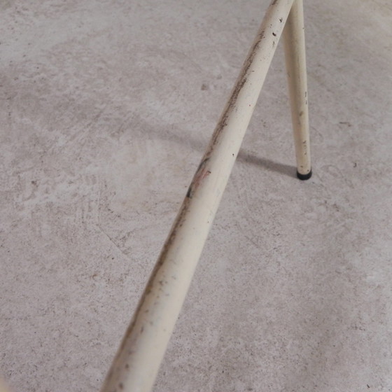 Image 1 of Rattanstuhl auf Stahlgestell Rohe Noordwolde, 50er Jahre