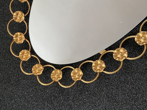 Image 1 of Ovaler Spiegel im Hollywood-Design