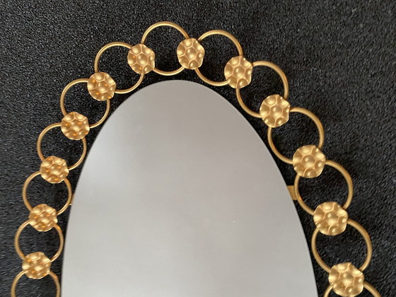 Image 1 of Ovaler Spiegel im Hollywood-Design