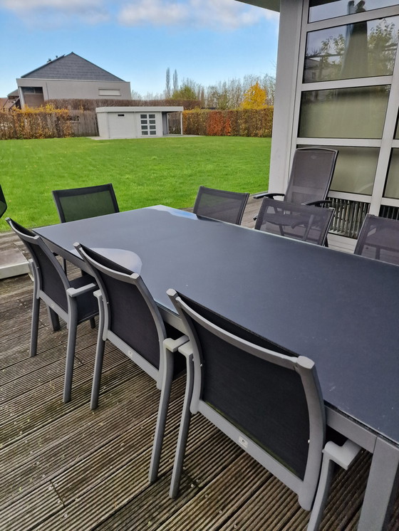 Image 1 of Gartenset Azore + 8 Stühle + Sonnenschirm Borek