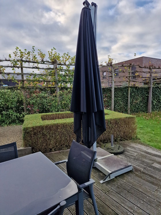 Image 1 of Gartenset Azore + 8 Stühle + Sonnenschirm Borek