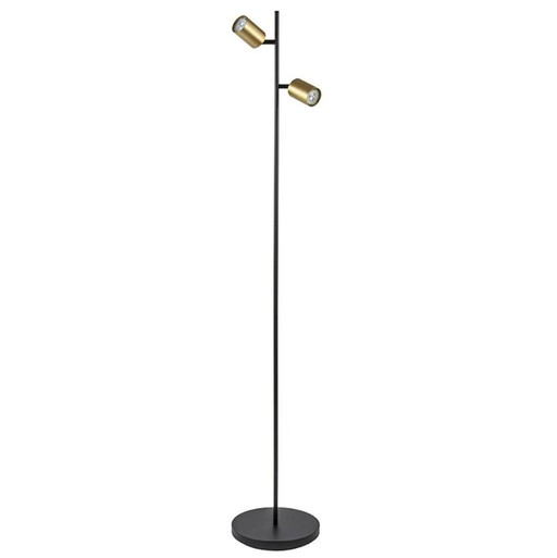 Stehender Lesespot 2-Light Schwarz/Gold