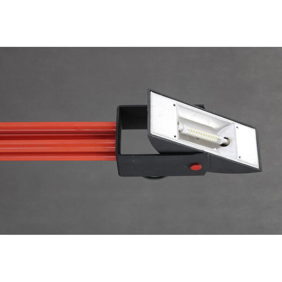 Image 1 of Vintage Halogen Stehleuchte rot, Italien 1980er