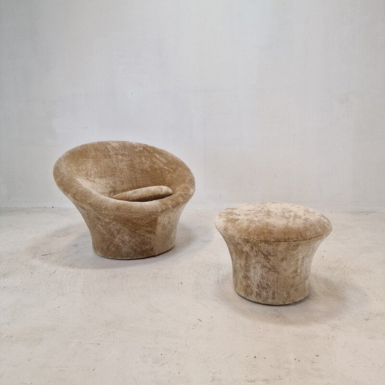 Image 1 of Vintage Pilzsessel und Ottomane von Pierre Paulin für Artifort, 1960er Jahre