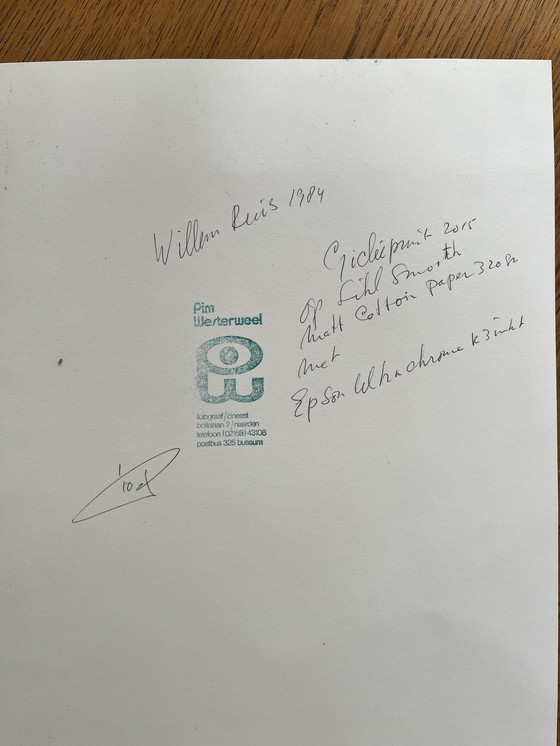 Image 1 of Berufsfoto Willem Ruis 1984 Signiert von Pim Westerweel