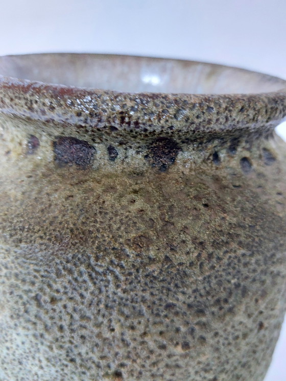 Image 1 of Mid Century Grüne Vase