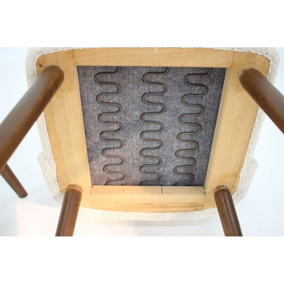 Image 1 of Paar vintage Beistellstühle aus Bouclé, Tschechoslowakei 1960er Jahre
