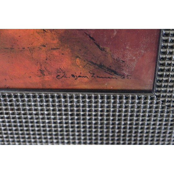 Image 1 of Porträt eines alten Mädchens in Gouache auf Papier von Christian Bjorn Larsen, 1965