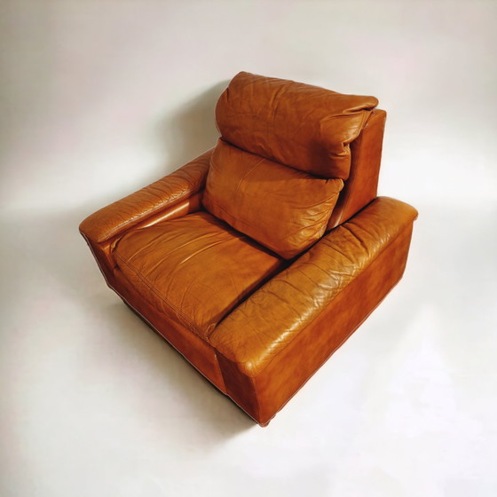 Image 1 of Vintage Ledersofa und Stuhl