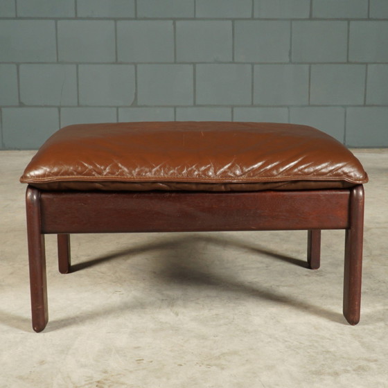 Image 1 of Vintage Sessel 'Scala' mit Hocker - Dreipunkt International - 1980er Jahre