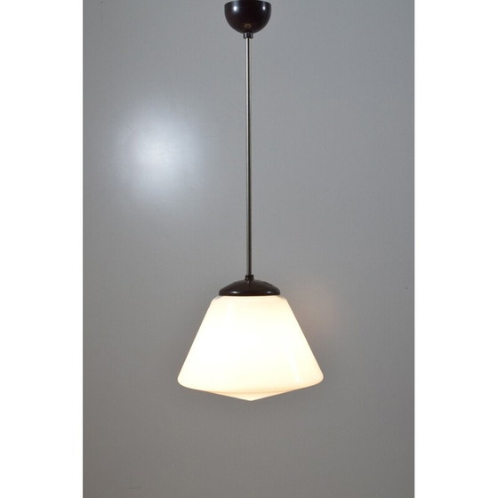 Image 1 of Modernistische Hängelampe, Opalglas, 1930