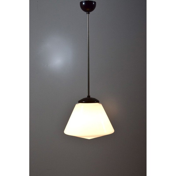 Image 1 of Modernistische Hängelampe, Opalglas, 1930