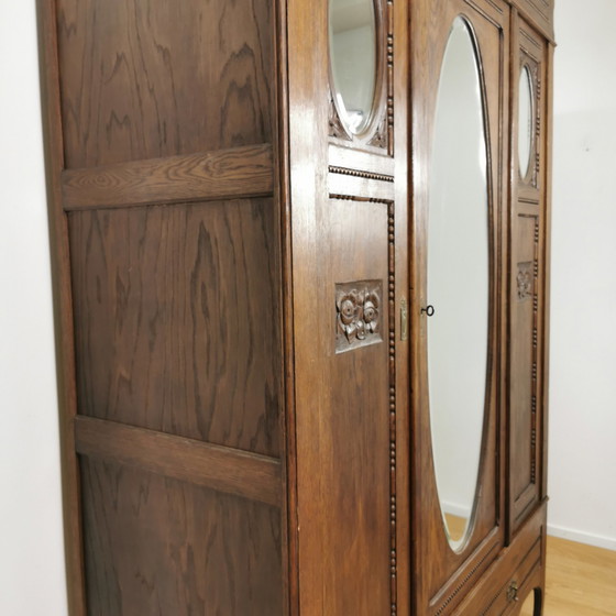 Image 1 of Antiker Kleiderschrank, Kleiderschrank Spiegelschrank