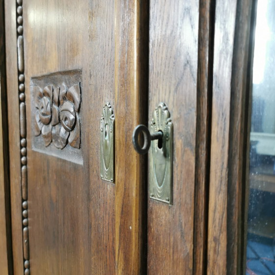 Image 1 of Antiker Kleiderschrank, Kleiderschrank Spiegelschrank