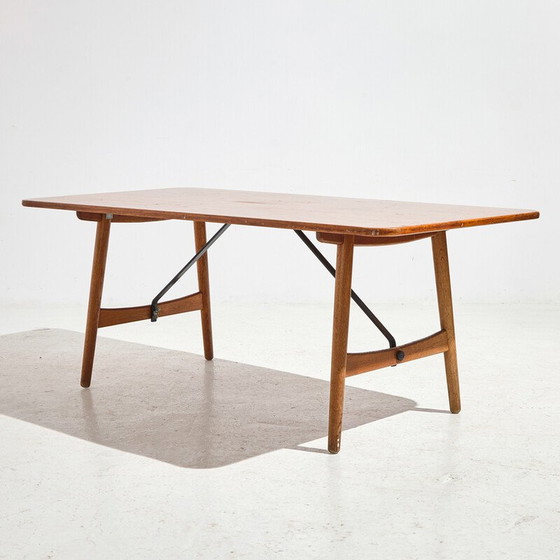 Image 1 of Alter Teakholztisch "Modell 158" von Børge Mogensen für Søborg, 1950