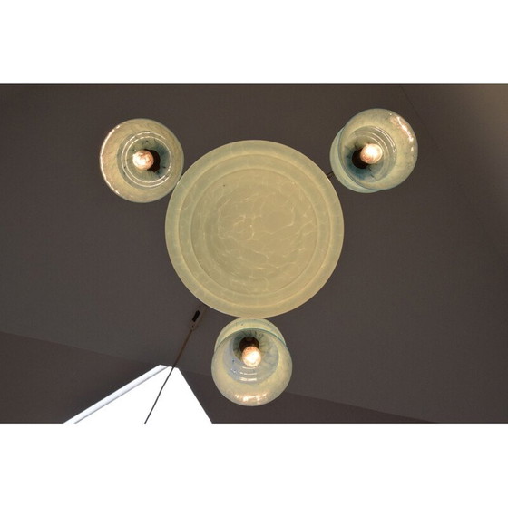 Image 1 of Chrom-Kronleuchter im Art-déco-Stil, tschechisch 1930