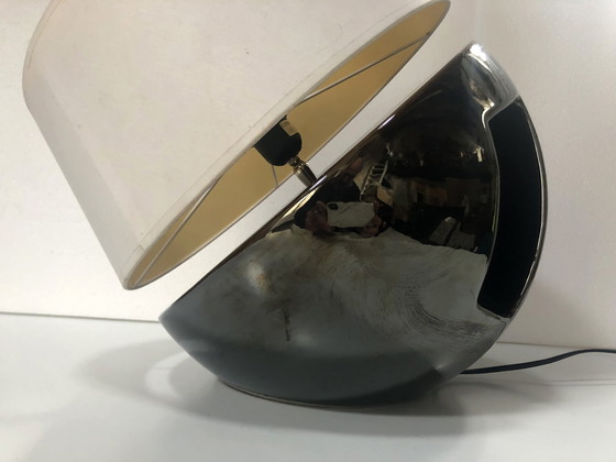 Image 1 of Große Lampe Vintage - Emaillierte Steingut - Louis Drimmer - Space Age - 1960
